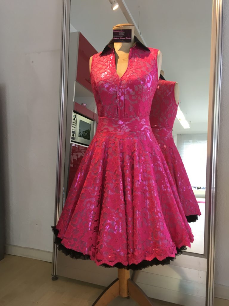 Petticoat Kleid Pink Spitze Cony's Dance Design